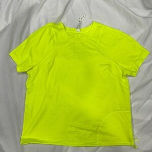 lululemon athletica Neon Yellow Short Sleeve Tee